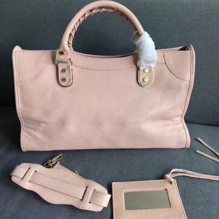 BALENCIAG巴黎世家 機車包 38cm原版山羊皮配金邊  BL1363